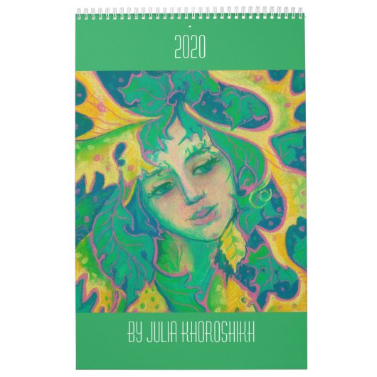 Calendrier Les esprits de la nature Imaginaire Art de Julia K (Protection)