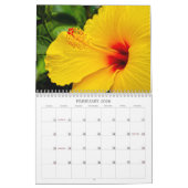 Calendrier Les fleurs tropicales (Feb 2026)