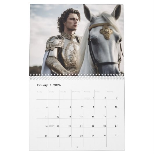 Calendrier Les hommes les plus romantiques 2024 (Jan 2026)