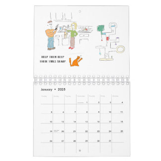 Calendrier Les hommes sont comme les chats Calendrier-petit C