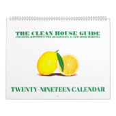 Calendrier Les itinéraires de nettoyage de la maison pour les (Protection)