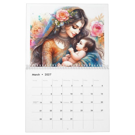 Calendrier Les mamans indiennes (Mar 2027)