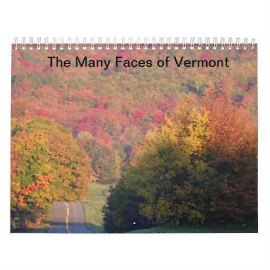 Calendrier Les nombreux visages du Vermont (Protection)