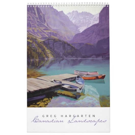 Calendrier Les paysages canadiens de Greg Hargarten (Protection)