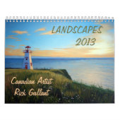 Calendrier Les paysages classent par l'artiste Rick de (Protection)