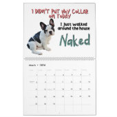 Calendrier Les pensées hilarantes de mon Bulldog français (Mar 2026)