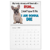 Calendrier Les pensées hilarantes de mon Bulldog français (Jan 2026)