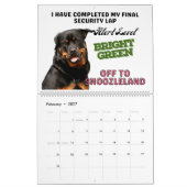 Calendrier Les pensées hilarantes de My Rottweiler (Feb 2027)