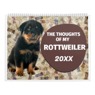 Calendrier Les pensées hilarantes de My Rottweiler