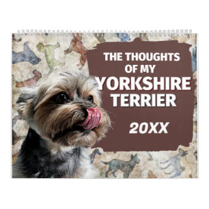 Calendrier Les pensées hilarantes de My Yorkshire Terrier