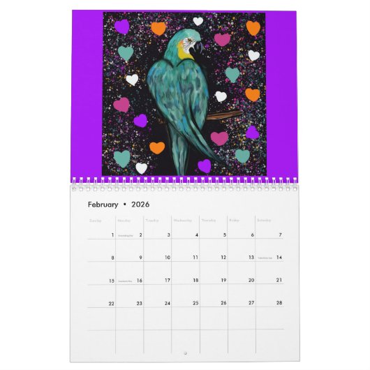 Calendrier Les perroquets (Feb 2026)