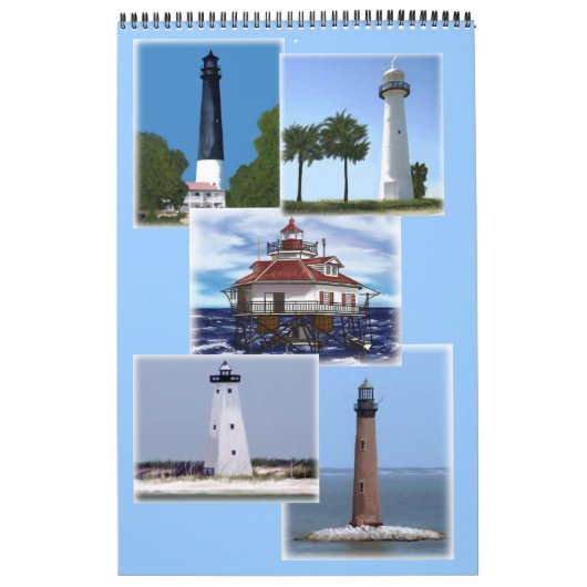 Calendrier Les phares de la côte du Golfe (Protection)