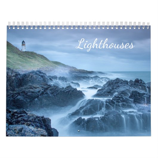 Calendrier Les phares de l'océan Beau 12 mois (Protection)