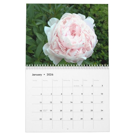 Calendrier Les pivoines classent 2019 (Jan 2026)