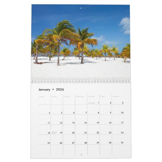 Calendrier Les plages (Jan 2026)