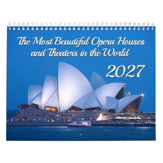 Calendrier Les plus beaux opéras et théâtres 2027 (Protection)