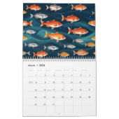 Calendrier Les poissons en mer (Mar 2026)