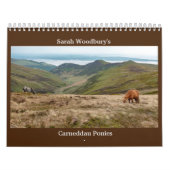 Calendrier Les Ponies Carneddau de Sarah Woodbury (Protection)
