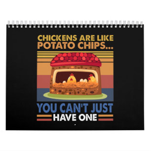 Calendrier Les poulets sont comme des chips de pommes de terr