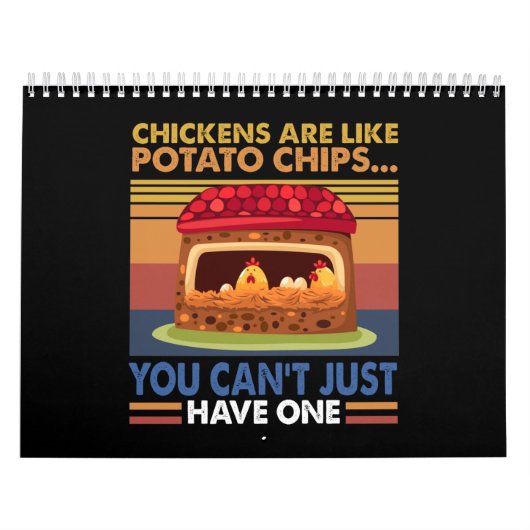 Calendrier Les poulets sont comme des chips de pommes de terr (Protection)