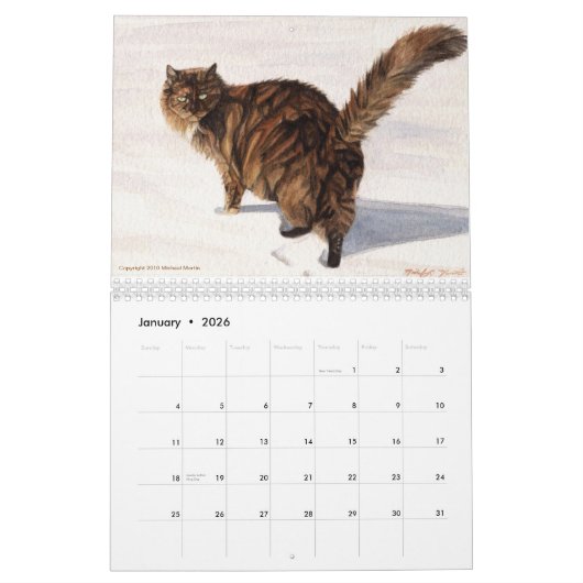 Calendrier Les saisons classent par Michael Martin (Jan 2026)