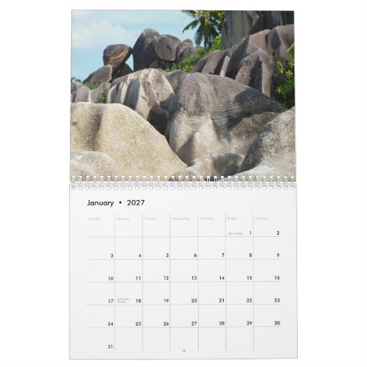 Calendrier Les Seychelles… un autre monde (Jan 2027)