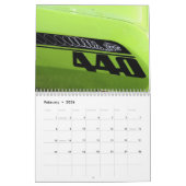 Calendrier Les voitures de muscle se ferment vers le haut du (Feb 2026)