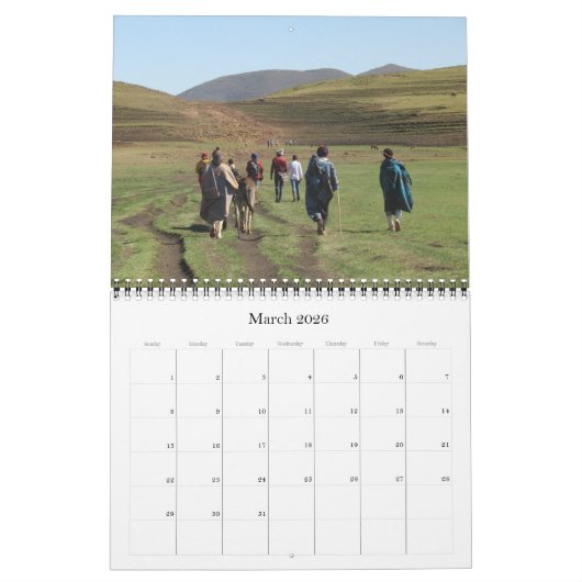 Calendrier lesotho 2026 (Mar 2026)