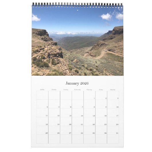 Calendrier lesotho afrique (Jan 2026)