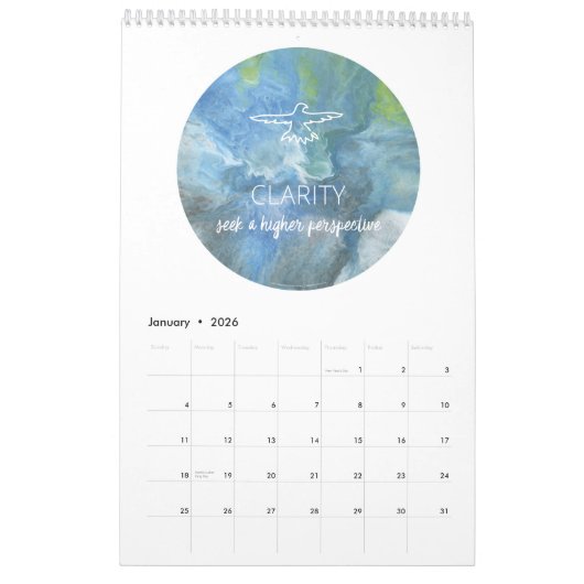 Calendrier L'Esprit de mes ancêtres (Jan 2026)