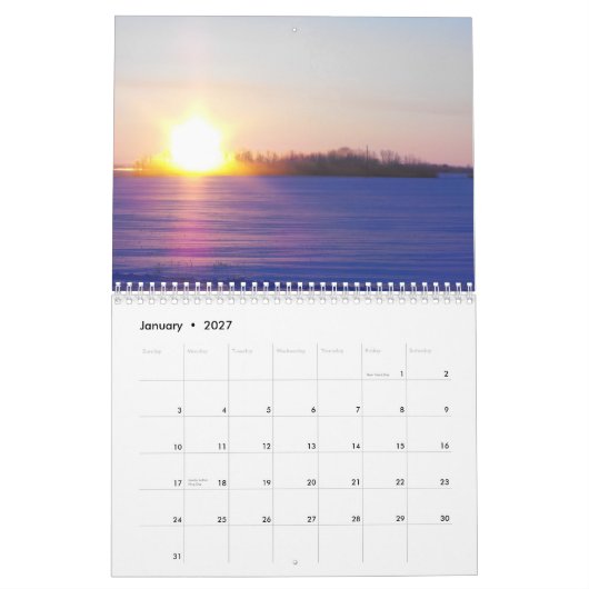 Calendrier Lever de soleil, coucher du soleil, 2010 (Jan 2027)
