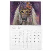 Calendrier Lévrier Afghan 2025 (Feb 2027)