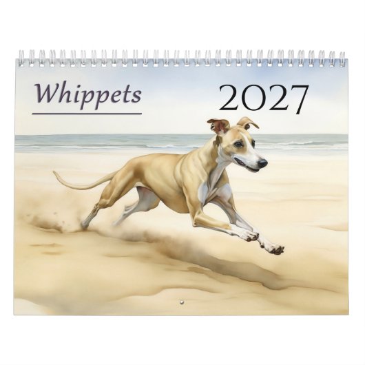 Calendrier Lévriers Whippet 2027 (Protection)