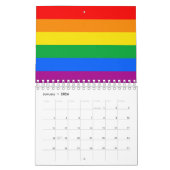 Calendrier LGBTQ+ Arc-en-ciel (Jan 2026)