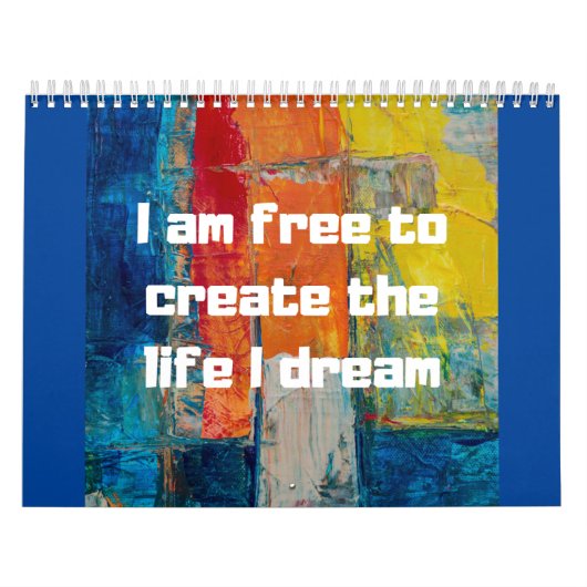 Calendrier Libre para crear la vida que sueño | I am free (Protection)