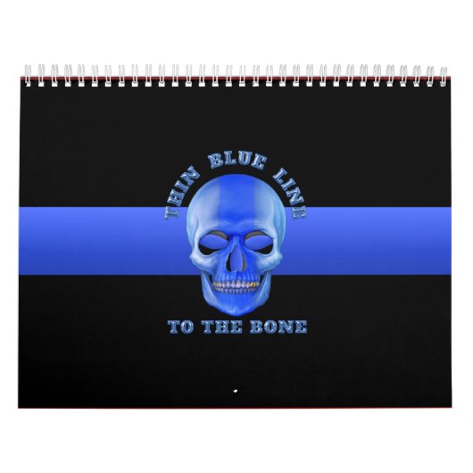 Calendrier Ligne Bleue Mince À L'Os (Protection)