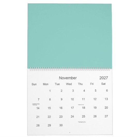Calendrier Lignes de motif (Nov 2027)