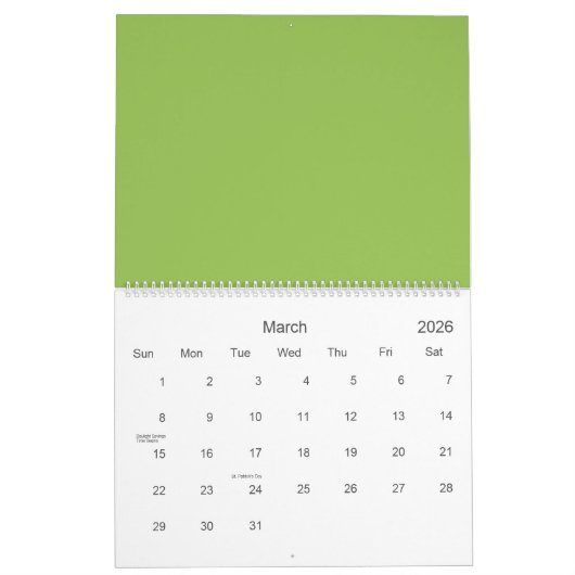 Calendrier Lignes motifs (Mar 2026)