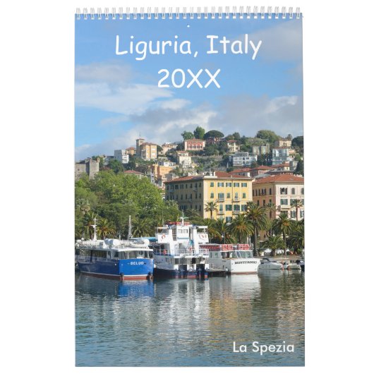 Calendrier Ligurie 12 mois, Italie (Protection)