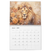 Calendrier Lions fantastiques dans un style abstrait (Mar 2027)