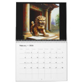 Calendrier Lions Foo Chinois #2 (Feb 2026)