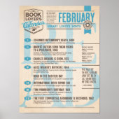 Calendrier Littéraire Affiche de Février (Devant)