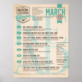 Calendrier littéraire Affiche de mars (Devant)