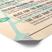 Calendrier littéraire Affiche de mars (Coin)