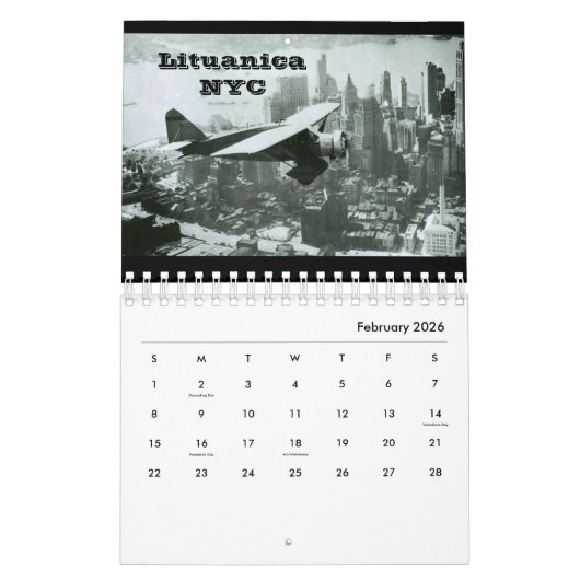 Calendrier Lituanie (Feb 2026)