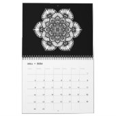 Calendrier Livre blanc de Mandala pour adultes (Mar 2026)