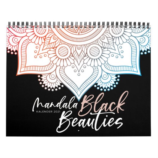 Calendrier Livre blanc de Mandala pour adultes (Protection)