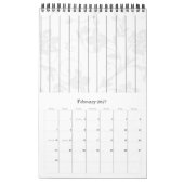 Calendrier Livre d'invité noir d'élégance (Feb 2027)
