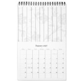 Calendrier Livre d'invité noir d'élégance (Jan 2027)