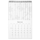 Calendrier Livre d'invité noir d'élégance (Mar 2026)